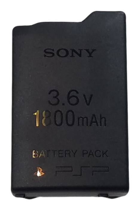 Sony PlayStation Portable PSP 1800 MAH Rechargeable Battery Pack For PSP 1000 1001 3.6V Genuine Power Supply System Backup For PSP 1000 Series - Black