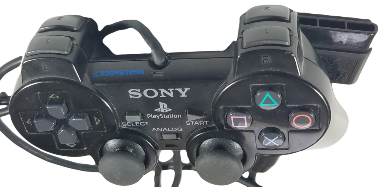 Sony PlayStation 2 PS2 Dualshock Dual Shock 2 Controller W/ Vibration & Analog Sticks SCPH 10010 Genuine – Black