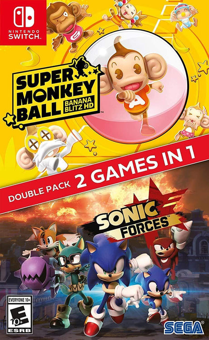 Sonic Forces + Super Monkey Ball: Banana Blitz - Nintendo Switch Switch Lite NS