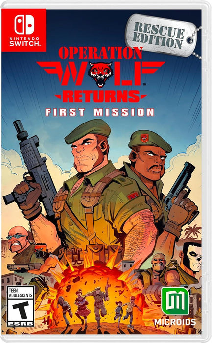 Operation Wolf Returns: First Mission - Nintendo Switch Switch Lite Video Game