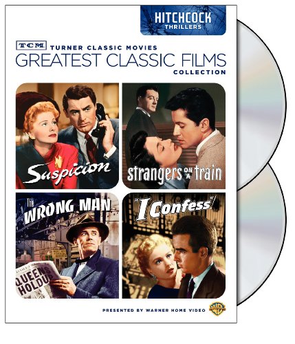 Tcm Greatest Classic Films Collection Hitchcock Thrillers Suspicion Strangers On A Train The Wrong Man I Confess