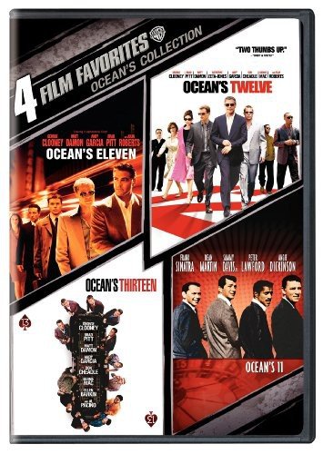 4 Film Favorites Ocean's Collection Ocean's 11 1960, Ocean's Eleven 2001, Ocean's Twelve, Ocean's Thirteen