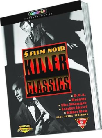 5 Film Noir Killer Classics D.O.A./Detour/The Stranger/Scarlet Street/Killer Bait