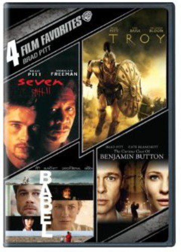4 Film Favorites Brad Pitt The Curious Case Of Benjamin Button, Babel, Troy, Seven