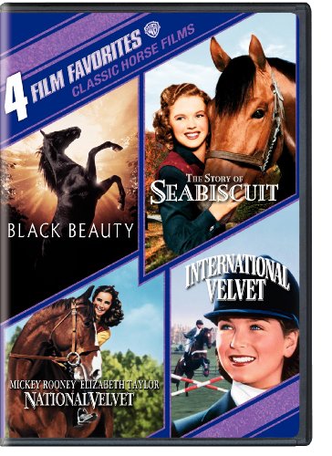 4 Film Favorites Classic Horse Films Black Beauty National Velvet International Velvet The Story Of Seabiscuit