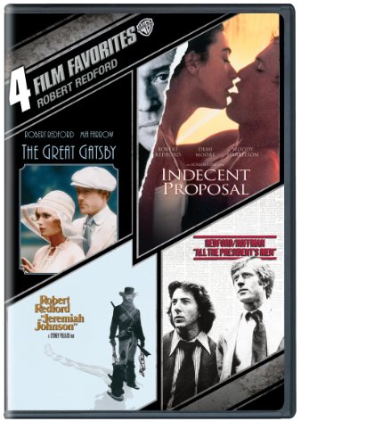 4 Film Favorites Robert Redford The Great Gatsby Indecent Proposal Jeremiah Johnson All The Presidents Men