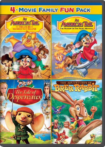 An American Tail The Treasure Of Manhattan Island An American Tail The Mystery Of The Night Monster The Tale Of Despereaux The Adventures Of Brer Rabbit Family Fun Pack