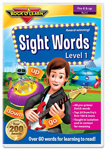 Sight Words Level 1 By Rock 'N Learn 60 Words Includes All Pre-Primer Dolch Words And Many Fry Words