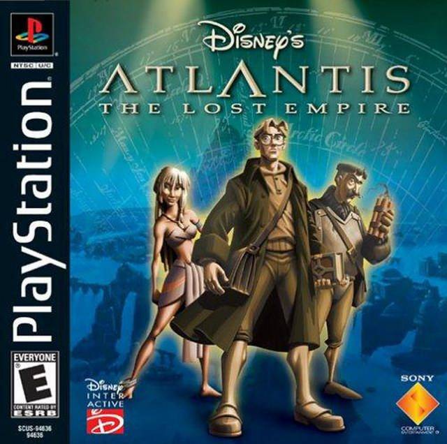 Atlantis The Lost Empire - Sony PlayStation 1 PS1 PS2 PS3 PS PSX Video Game