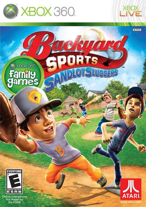Backyard Sports Sandlot Sluggers - Microsoft Xbox 360 X360 Video Game