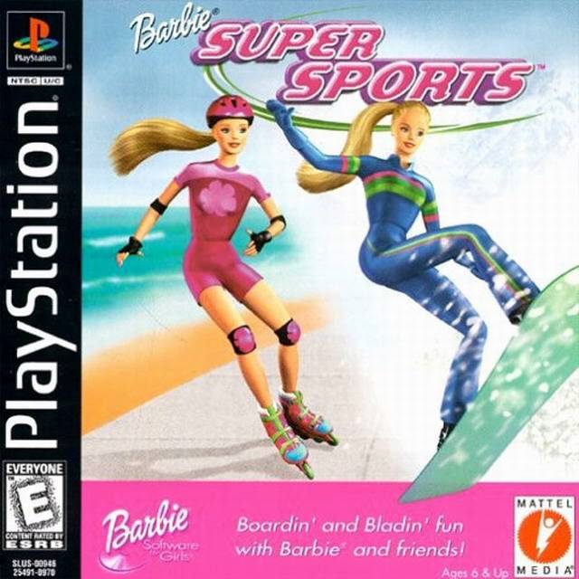 Barbie Super Sports - Sony PlayStation 1 PS1 PS2 PS3 PS PSX Video Game