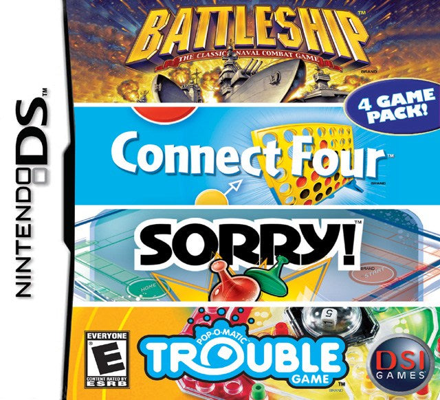 Battleship  Connect Four  Sorry!  Trouble - Nintendo DS