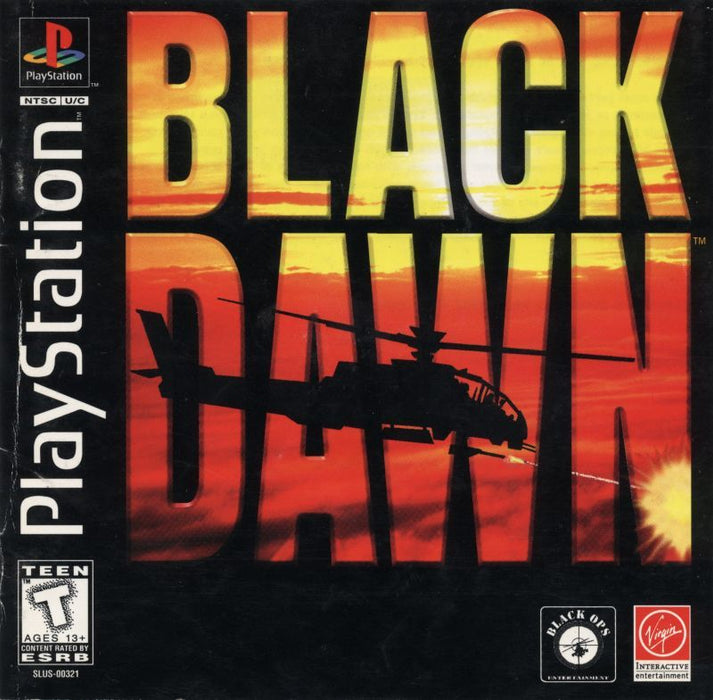 Black Dawn - Sony PlayStation 1 PS1 PS2 PS3 PS PSX Video Game