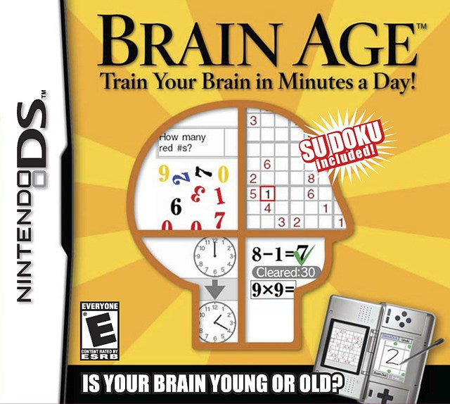 Brain Age Train Your Brain in Minutes a Day! - Nintendo DS