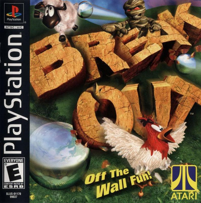 Breakout - Sony PlayStation 1 PS1 PS2 PS3 PS PSX Video Game