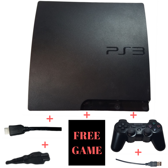 Playstation 3 Slim 320gb + 2 Controllers With 20 Games