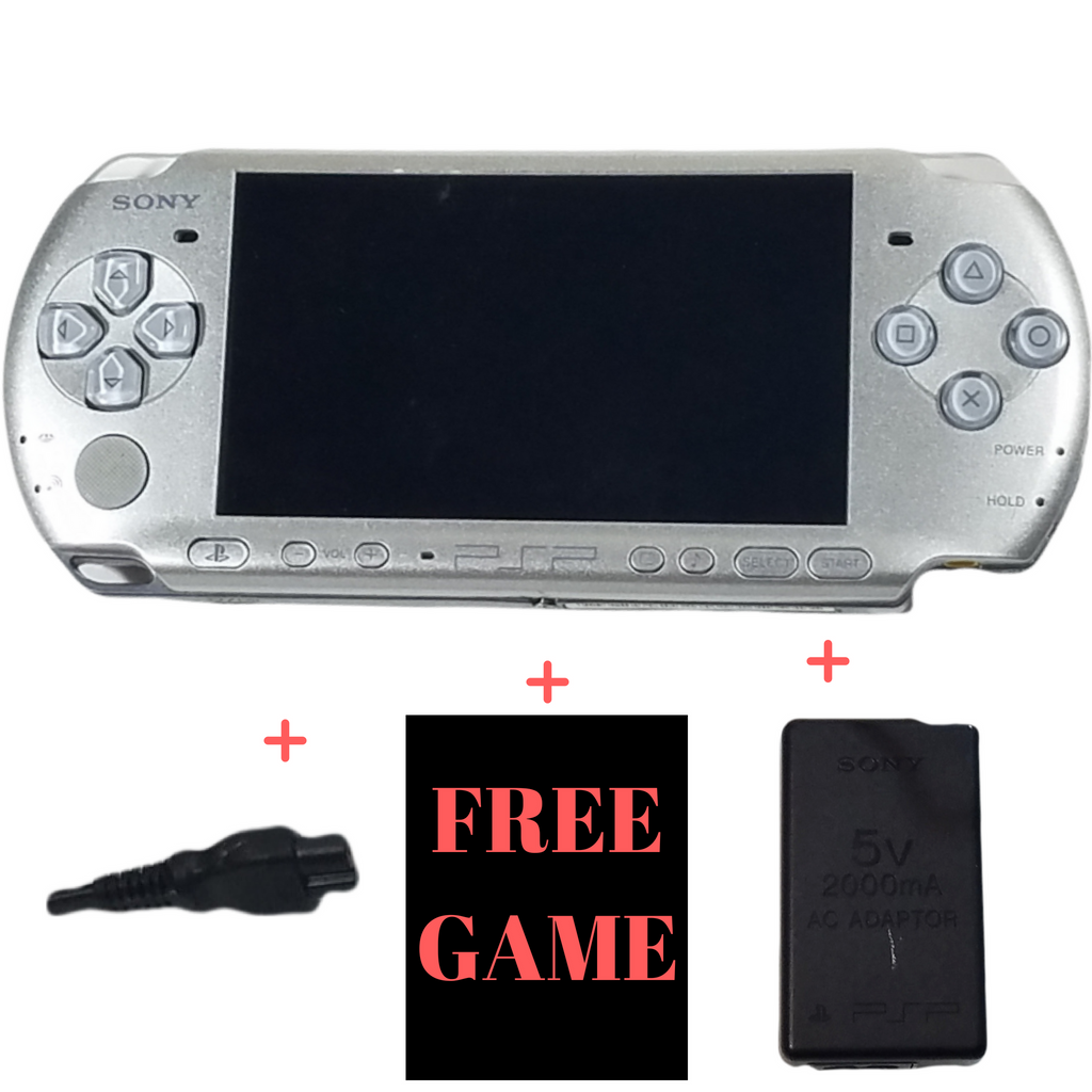 New Sony Playstation Portable PSP 3000 Series Handheld Gaming Console  System (Renewed) (Mystic Silver)