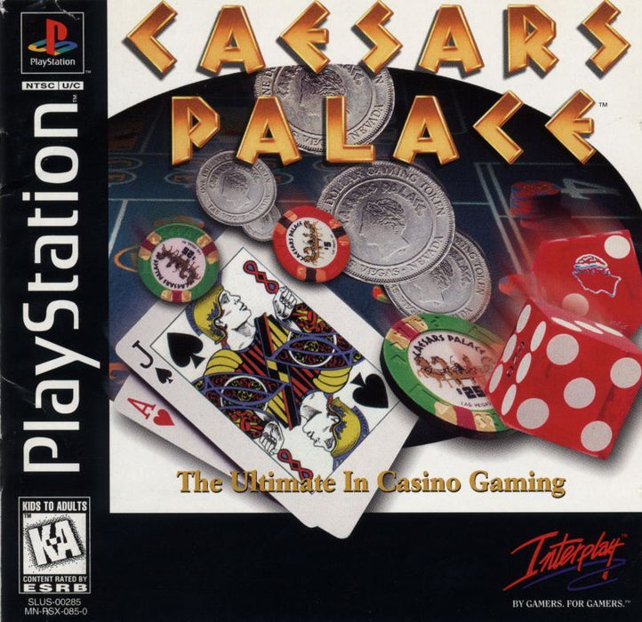 Caesars Palace - Sony PlayStation 1 PS1 PS2 PS3 PS PSX Video Game