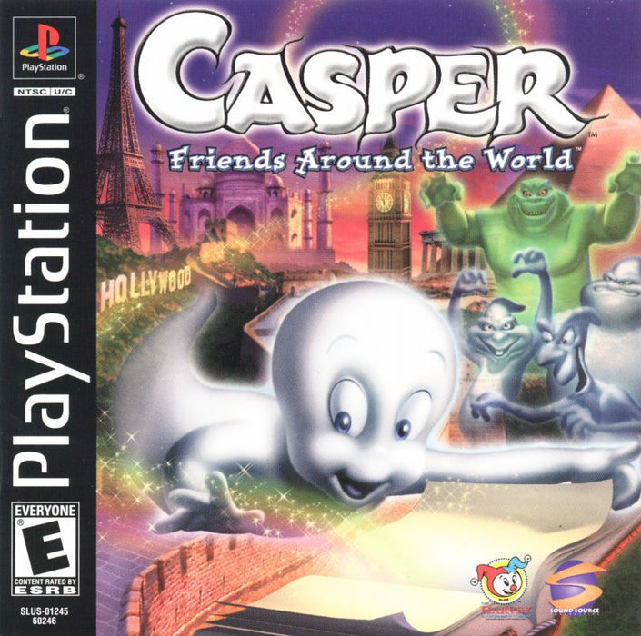 Casper - Friends Around the World - Sony PlayStation 1 PS1 PS2 PS3 PS Video Game
