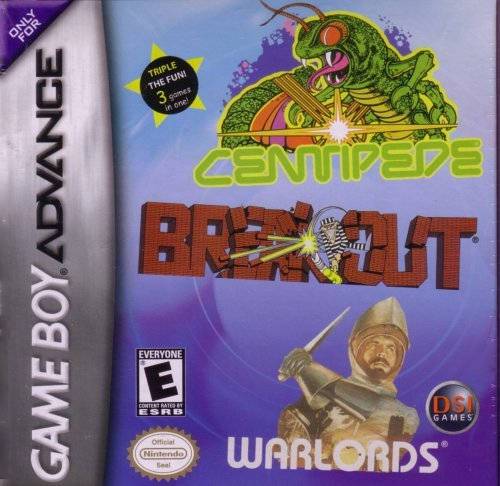 Centipede  Breakout  Warlords - Game Boy Advance