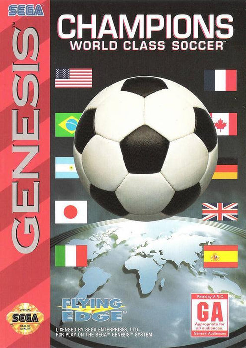 Champions World Class Soccer - Sega Genesis SG GEN Mega Drive SMD Video Game