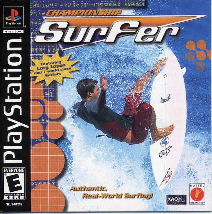 Championship Surfer - Sony PlayStation 1 PS1 PS2 PS3 PS PSX Video Game