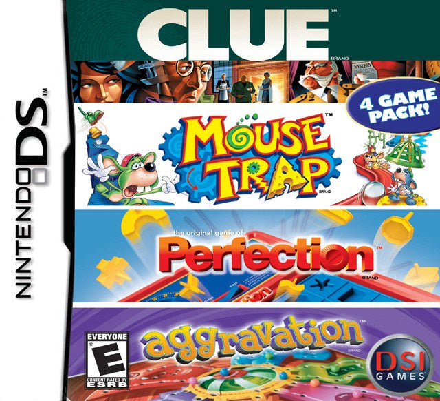 Clue  Mouse Trap  Perfection  Aggravation - Nintendo DS