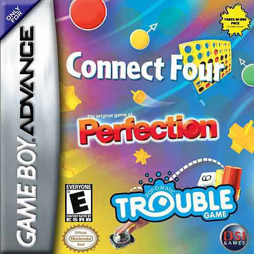 Connect Four  Perfection  Trouble - Game Boy Advance