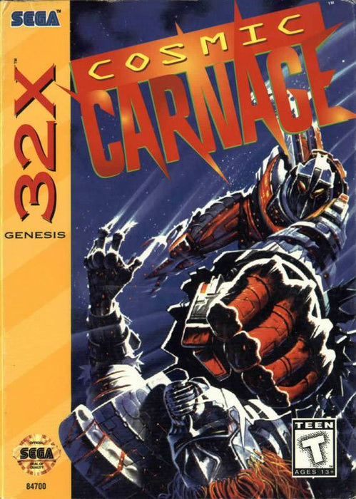 Cosmic Carnage - Sega Genesis Mega Drive Video Game32X Project Mars Video Game