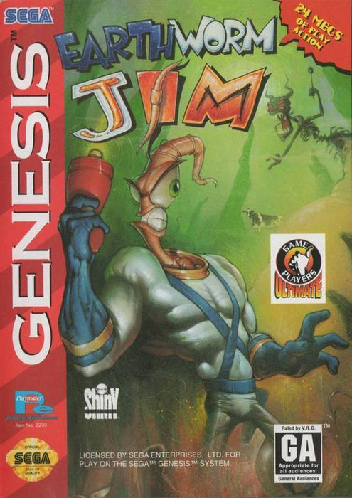 Earthworm Jim - Sega Genesis SG GEN Mega Drive SMD Video Game