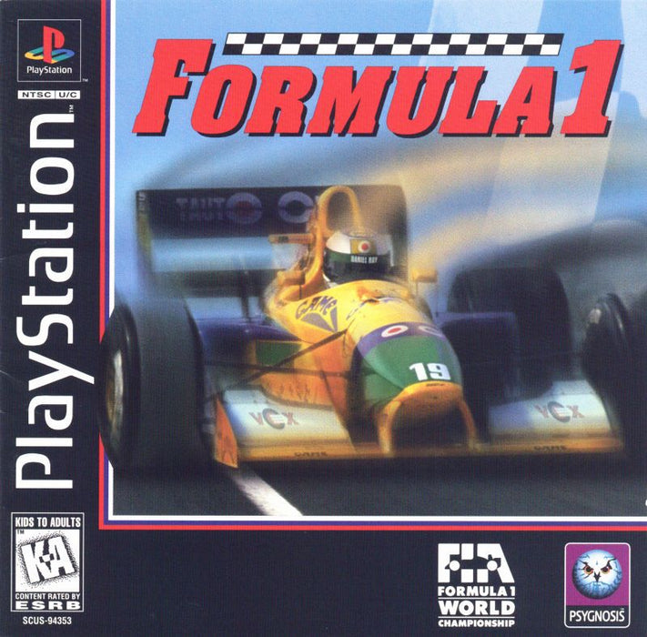 Formula 1 - Sony PlayStation 1 PS1 PS2 PS3 PS PSX Video Game