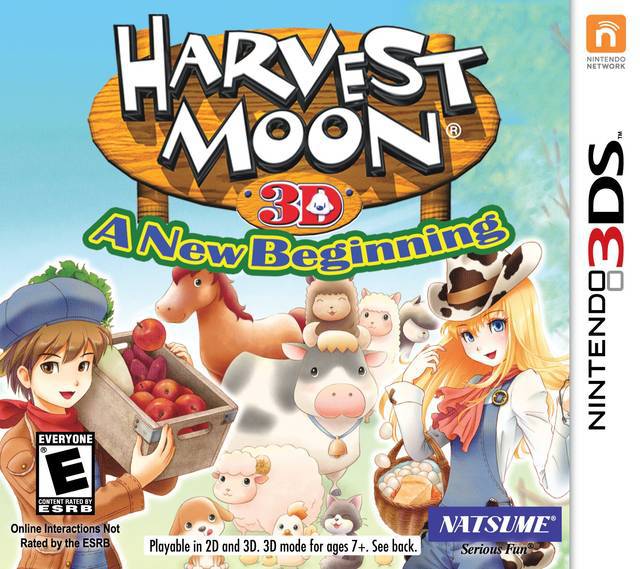Harvest Moon 3D A New Beginning - Nintendo 3DS