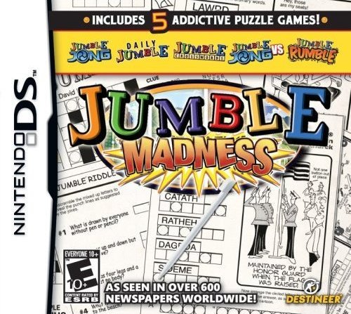 Jumble Madness - Nintendo DS DS DSL DSi DSiXL NDSi NDSiXL Dual Screen Video Game