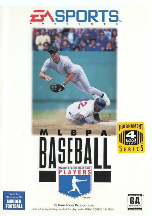 MLBPA Baseball - Sega Genesis SG GEN Mega Drive SMD Video Game