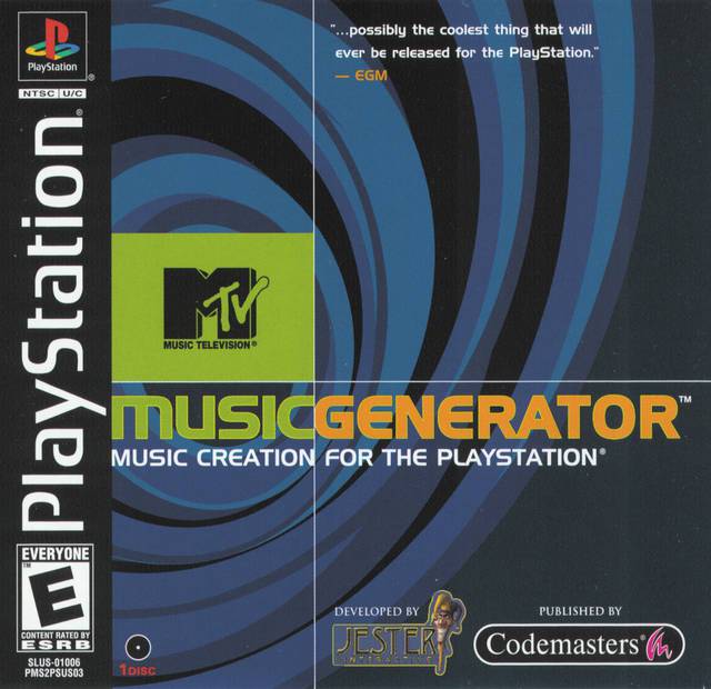 MTV Music Generator - Sony PlayStation 1 PS1 PS2 PS3 PS PSX Video Game