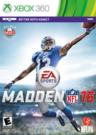 Madden NFL 16 - Microsoft Xbox 360 X360 Video Game
