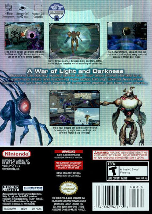 Metroid Prime 2 Echoes Bonus Disc - Gamecube