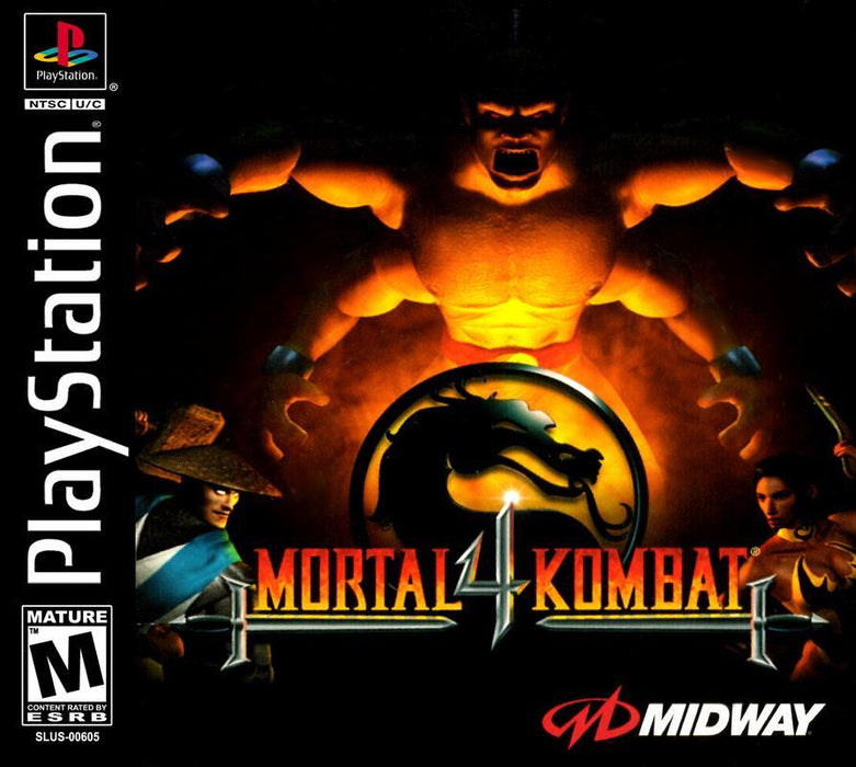 Mortal Kombat 4 - Sony PlayStation 1 PS1 PS2 PS3 PS PSX Video Game