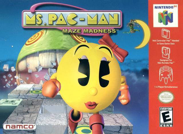 Ms. Pac-Man Maze Madness - Nintendo 64 N64 Video Game