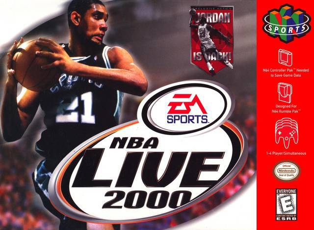 NBA Live 2000 - Nintendo 64 N64 Video Game