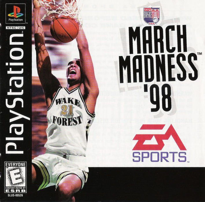 NCAA March Madness 98 - Sony PlayStation 1 PS1 PS2 PS3 PS PSX Video Game