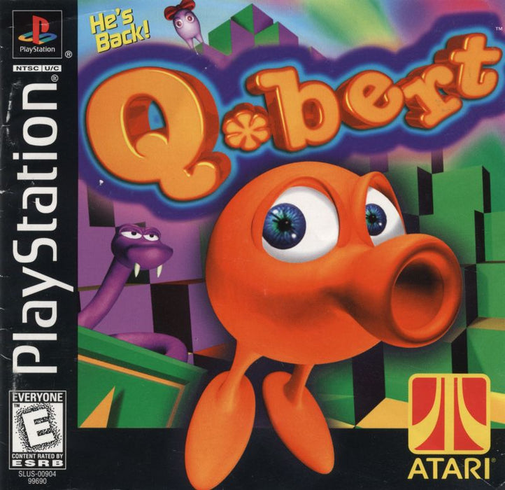 QBert - Sony PlayStation 1 PS1 PS2 PS3 PS PSX Video Game