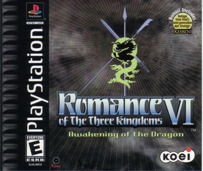 Romance of the Three Kingdoms VI Awakening of the Dragon - PlayStation 1