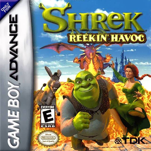 Shrek Reekin Havoc - Nintendo Game Boy Advance GBA SP NGBA NGBA SP Video Game