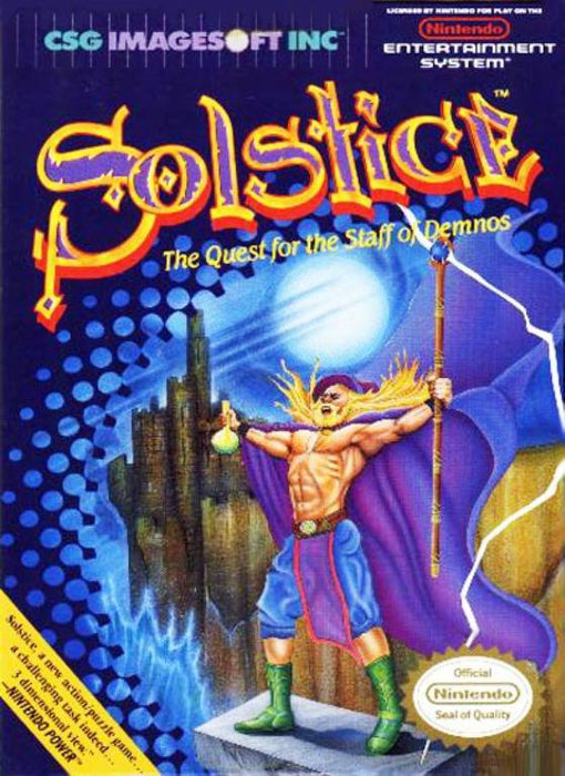 Solstice The Quest for the Staff of Demnos - Nintendo Entertainment System
