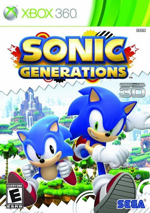 Sonic Generations - Microsoft Xbox 360 X360 Video Game