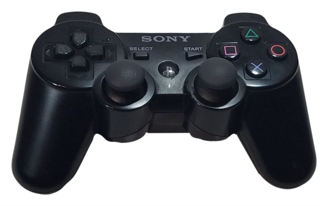 Sony PlayStation 3 PS3 Dualshock 3 Wireless Authentic Motion Sixaxis Video Game Controller Gamepad W/ Analog Sticks W/ Charging Cable For PS3 – Black