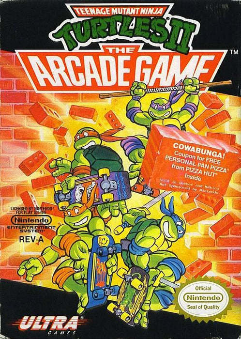 Teenage Mutant Ninja Turtles II The Arcade Game - Nintendo Entertainment System