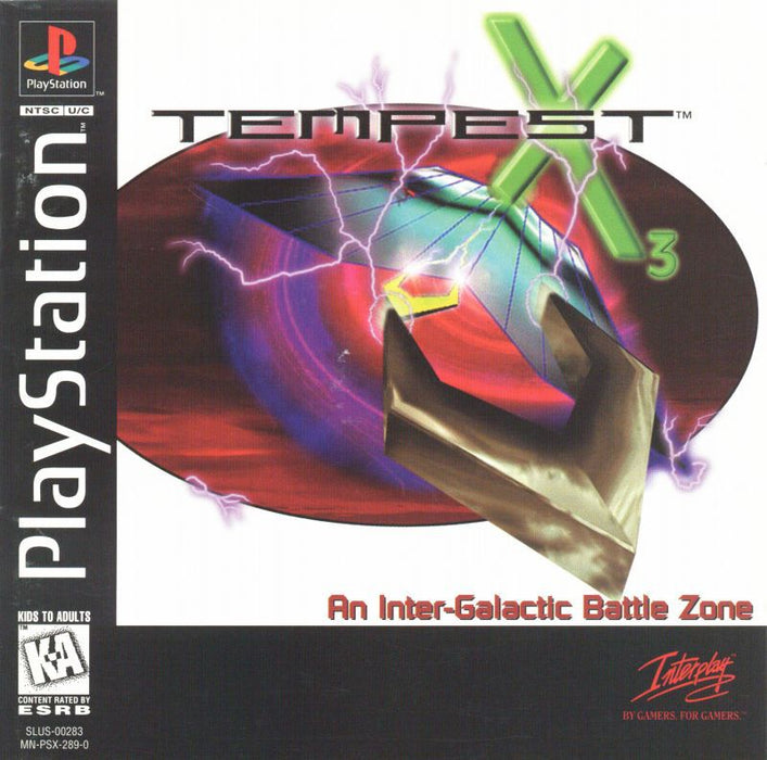 Tempest X3 - Sony PlayStation 1 PS1 PS2 PS3 PS PSX Video Game