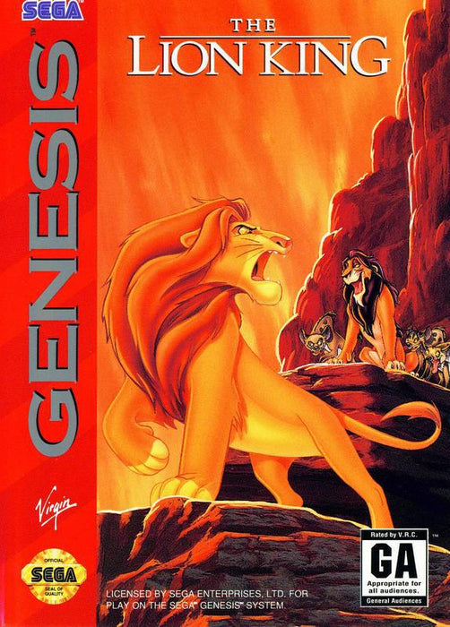 The Lion King - Sega Genesis SG GEN Mega Drive SMD Video Game